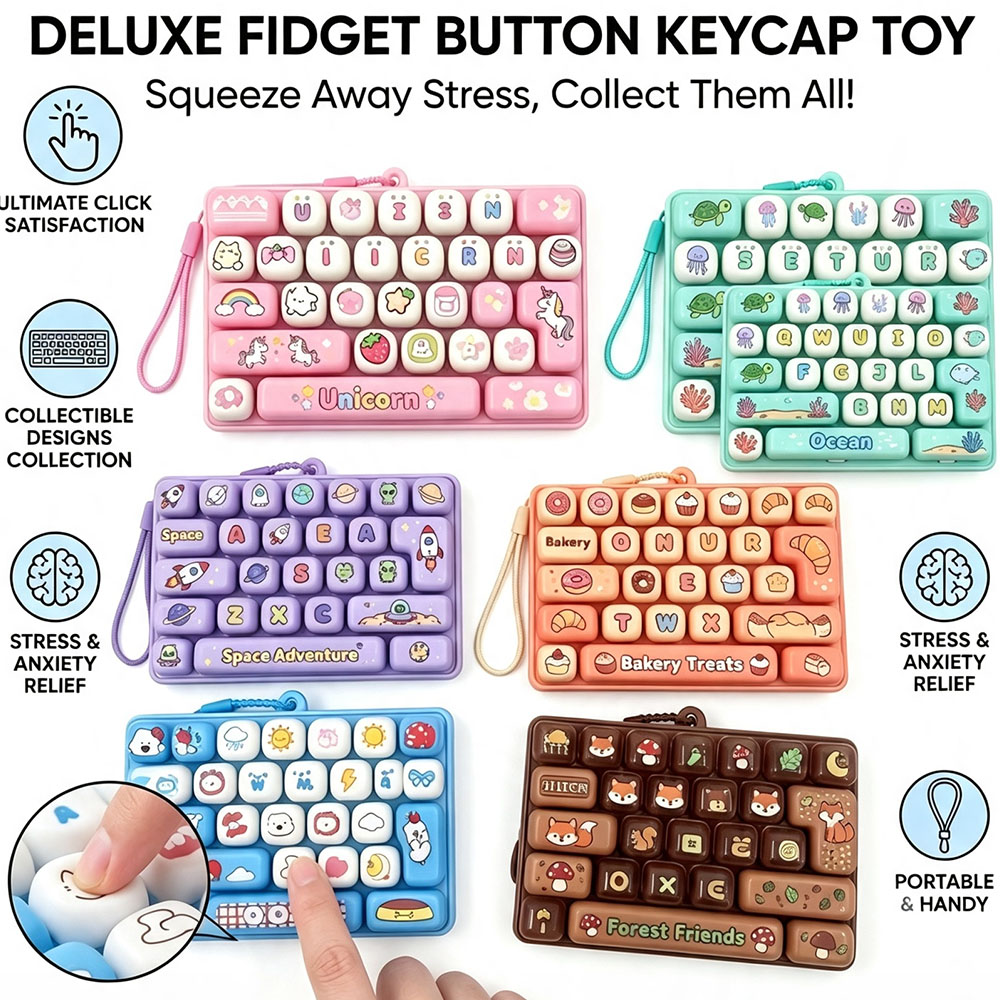 Office Tech Setup - Chaveiro de Teclado Mecânico com 26