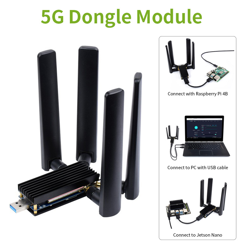 Raspberry Pi Keyboard - Módulo dongle 5g usb 3.1 para