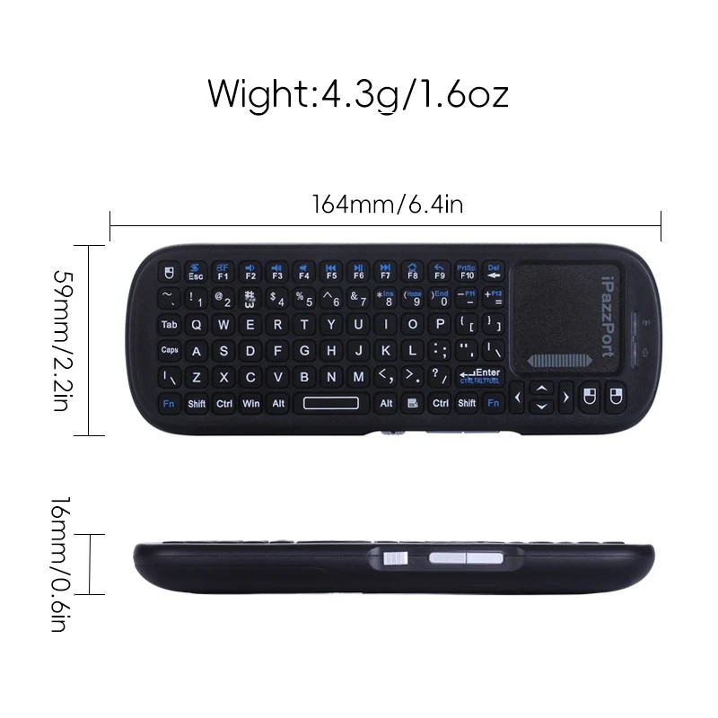 Mini teclado sem fio Bluetooth - Raspberry Pi Keyboard avaliação e preço