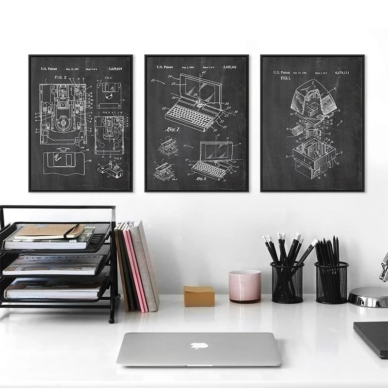 Conjunto de 6 Peças de Arte de - Office Tech Setup avaliação e preço