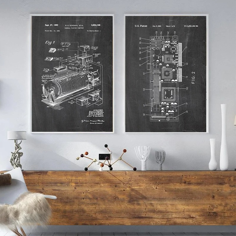 Conjunto de 6 Peças de Arte de - Office Tech Setup avaliação e preço