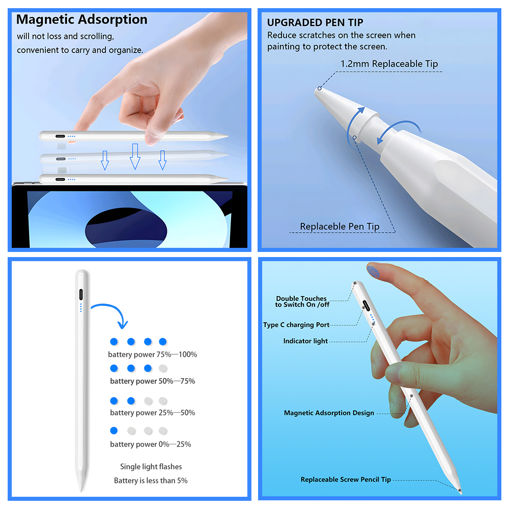 Qukam para apple pencil 2 styl - Office Tech Gadgets avaliação e preço