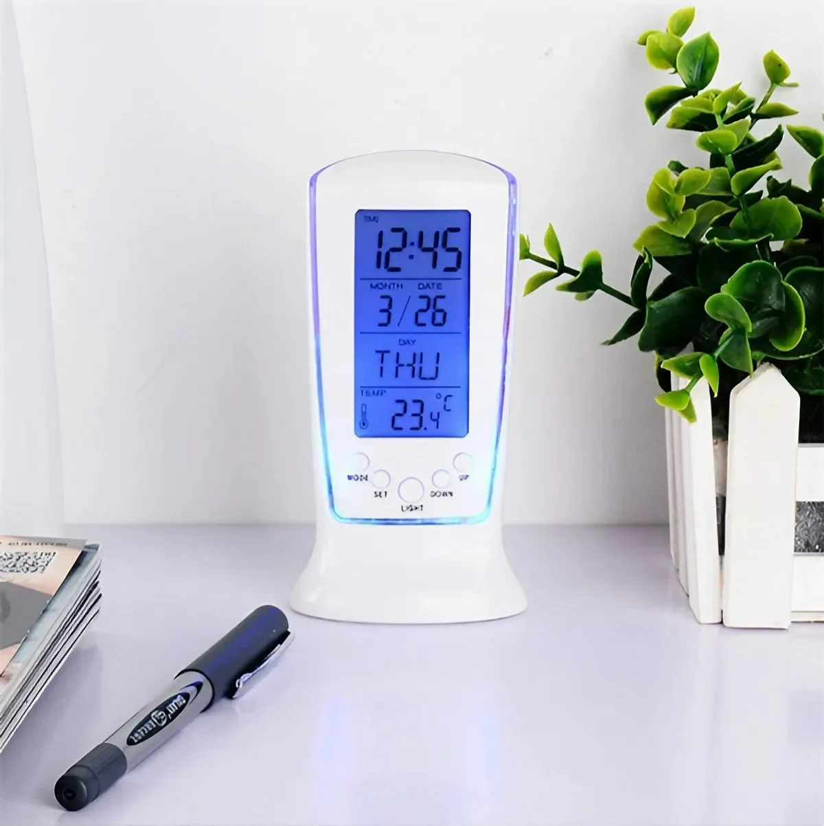 Relógio calendário digital led - Office Tech Gadgets avaliação e preço