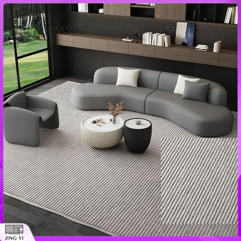 Novo Sofá Modular Curvo em Cou - Tech Office Reception avaliação e preço