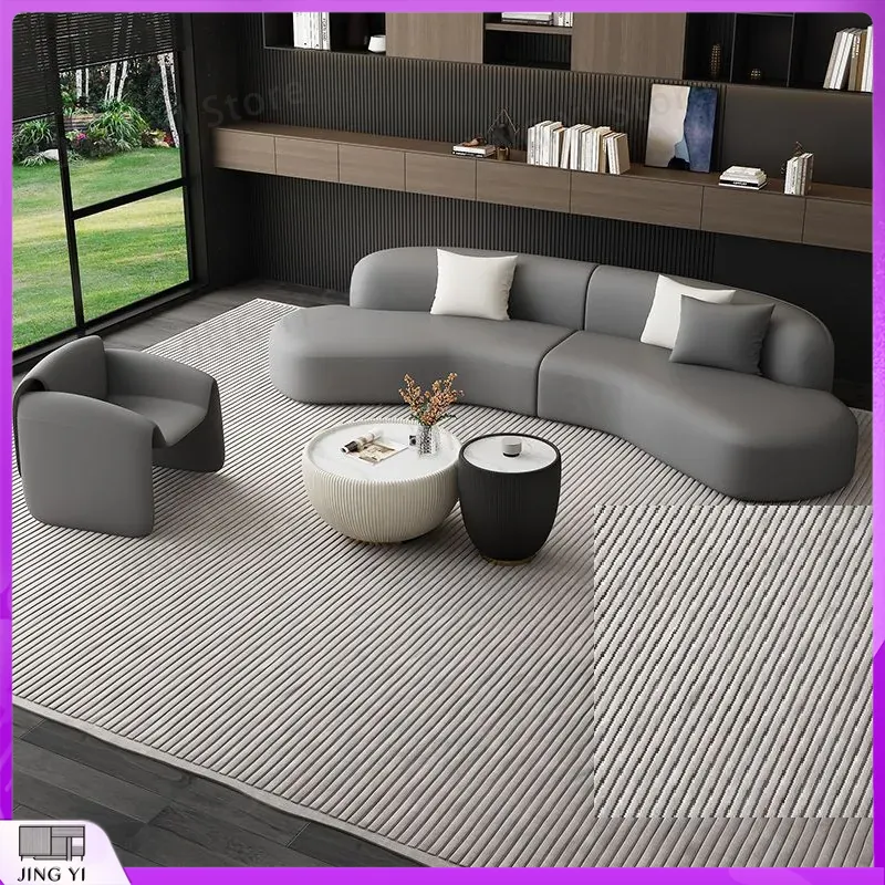 Novo Sofá Modular Curvo em Cou - Tech Office Reception avaliação e preço