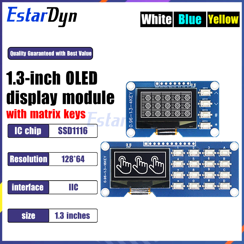 Display OLED de 1.3 Polegadas  - Raspberry Pi Keyboard avaliação e preço