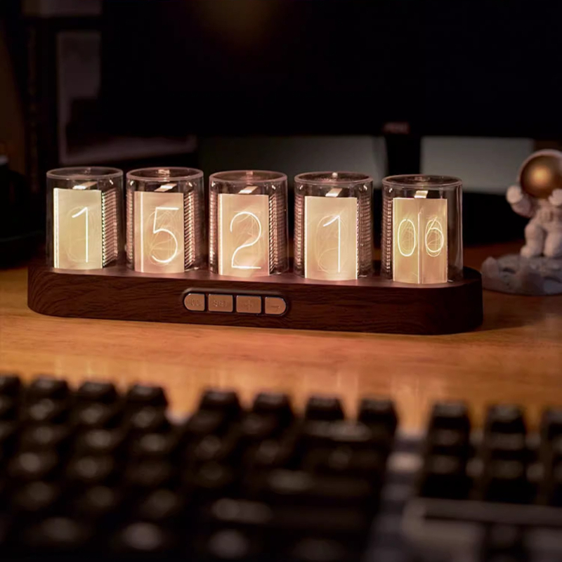 Led nixie tubo relógio rgb gam - Office Tech Setup avaliação e preço