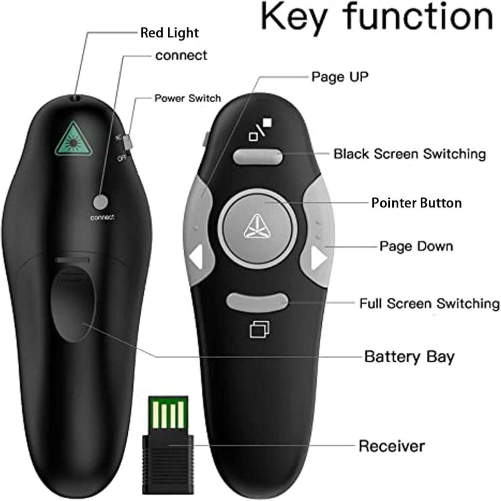 Controle usb powerpoint aprese - Presentation Remote Laser avaliação e preço