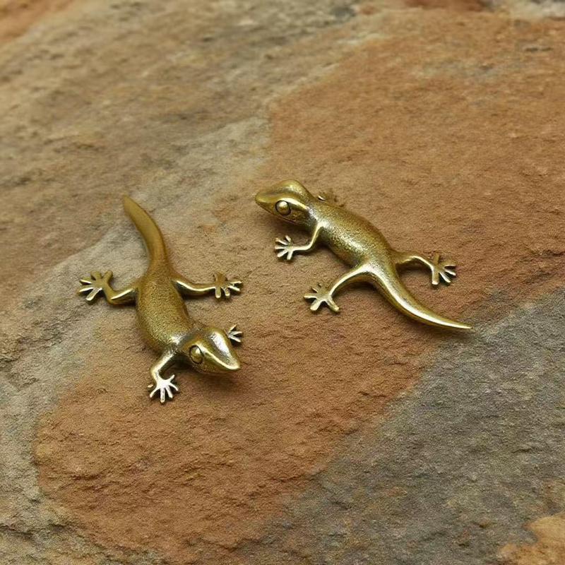 Feito à mão bronze retro gecko - Office Tech Gadgets avaliação e preço
